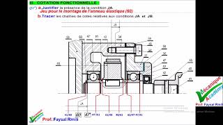 cotation fonctionnelle  chaine simpleexercice 2201 [upl. by Aliek]