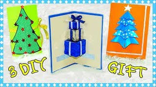 DIY Gift Ideas  3 Easy DIY Card Ideas  Greeting card New Year and Christmas  Julia DIY [upl. by Cochrane]