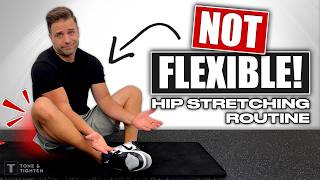 8 Minute Hip Stretching Routine For People Who AREN’T Flexible [upl. by Anailuig]