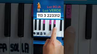 El Juego Del Calamar  Canción de la Muñeca  Luz Verde Luz Roja PIANO TUTORIAL MELODICA Fácil [upl. by Roberson]