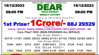 Nagaland Lottery Sambad Live 8pm 181223 [upl. by Giesecke679]