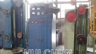 HUI CHUN  wire drawing machine and basket down coiler  electric wire and cable machinery [upl. by Eissalc]