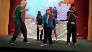 FCSN Drama Camp 2014Finding Nemo part 6 Surfin the E A C dude [upl. by Orsini881]