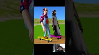 Scary Teacher 3D  Take Care of Tree vs Water Syringe and SkateBoard Challenge Granny Loser shorts [upl. by Kingsbury521]