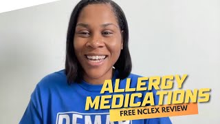 Allergy Medications  Live NCLEX Review amp Monday Motivation [upl. by Idham]