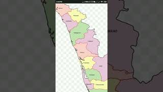 Map of Kerala shorts [upl. by Grote]