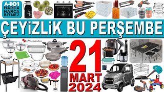 A101 ÇEYİZLİK VE MUTFAK GEREÇLERİ BU PERŞEMBE  A101 21 MART 2024 KATALOĞU  A101 AKTÜEL CAM ÜRÜNLER [upl. by Ehsom]