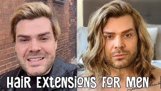 Hair Extensions For Men [upl. by Yticilef]