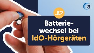 Batteriewechsel bei IndemOhr Hörgeräten [upl. by Aynnat]