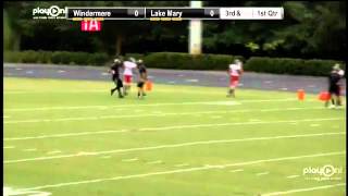 Lake Mary Prep RB Ray Lewis III scores on a 70 yd TD Run [upl. by Nove]