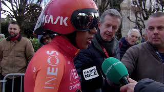 Egan Bernal  Entrevista en la llegada  Etapa 3  ParisNice 2024 [upl. by Aan]