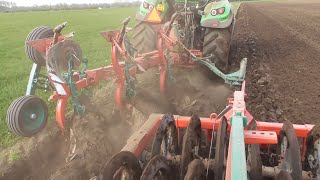 Kverneland ploughing [upl. by Nrol]