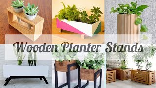 Wooden Planter Stand Ideas  Raised Planter Box  How to Décor Wooden Rack [upl. by Occer197]