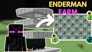 EASIEST 121 ENDERMAN amp XP FARM IN MINECRAFT  Bedrock  Java  MCPE  XBOX  xboxgamerz minecraft [upl. by Susie]