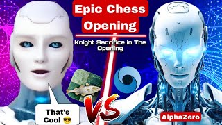 AlphaZero CREATED AN Epic Chess Opening Against Stockfish 16 In Chess  AI  Stockfish Vs AlphaZero [upl. by Grider]