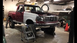 F150 Flareside Straight Axle And 302 Carb v8 Swap The New Truck Build [upl. by Niuq]