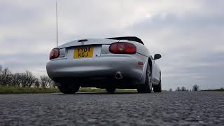 2004 Mazda MX5 MK25 Powerflow Exhaust Sound [upl. by Uahsoj]