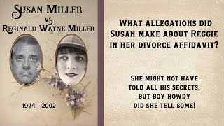 Susan Millers Divorce Affidavit  What Does She Say About Reginald Wayne Miller [upl. by Ludovico]