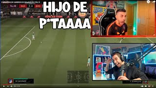 AURONPLAY REACCIONA A 5 MINUTOS DE CABRE0S DE DjMaRiiO EN FIFA 21😂 [upl. by Anoyk169]