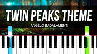 Twin Peaks Theme PIANO  SHEET MUSIC  MIDI 🎹 [upl. by Adneral]