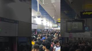 Chennai metro crowd chennaicity chennai metro india airforce trendingshorts travel trending [upl. by Dyol860]