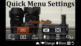 Sony a7s Quick Menu [upl. by Howard]