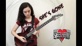 Shes gone by Steelheart Intro and main solo cover [upl. by Hadnama]