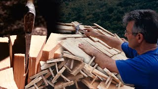 Tejados de tablilla de madera Técnica de construcción tradicional  Oficios Perdidos  Documental [upl. by Anecuza]