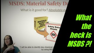 MSDS Material Safety Data Sheets Explained Easy  What Are They [upl. by Gottwald]