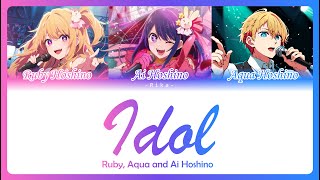 IDOL 「アイドル」  ChorusMashup Ai Ruby amp Aqua Hoshino  Full ROM ESPENG Color Coded  Oshi no Ko OP [upl. by Atiniuq631]