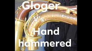 Tenor saxophone neck comparison  Gloger neck Vs Hand hammered neck [upl. by Adnara]