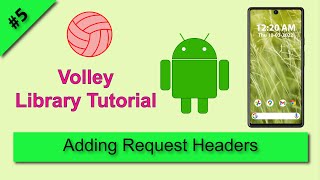 Volley custom request example Volley Library Android Studio Tutorial Volley request headers [upl. by Dustie]