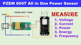 PZEM 004T NodeMCU  NodeMCU Energy Consumption Monitoring  Smart Energy Meter using NodeMCU ESP8266 [upl. by Teferi]