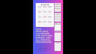 2025 Printable Calendars [upl. by Elsi400]