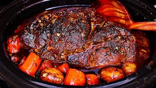 Slow Cooker Sunday Pork Roast Recipe  How to make pork pot roast [upl. by Vento640]