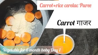 Vegetable Puree for baby  69 month baby food  Homemade baby food  carrot Puree for baby food [upl. by Hallock]