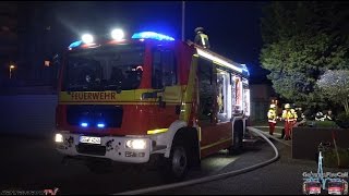 HOCHHAUSBRAND in Ginsheim Wohnung brennt komplett aus Großeinsatz  20032015 [upl. by Vezza]