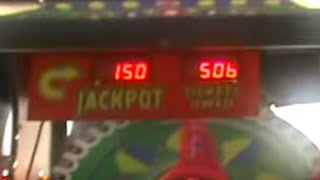 Wheel Deal Arcade Game 500  TICKET JACKPOT [upl. by Sieber]