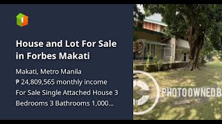 House and Lot For Sale in Forbes Makati [upl. by Tove989]