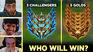 3 Challengers Vs 5 Golds Who Wins FtBrohan Nattynatt  Spear Shot [upl. by Cassy767]