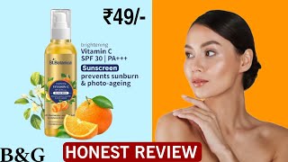 StBotanica Brightening Vitamin C Sunscreen just₹49😳 Honest Review BampG [upl. by Euqinu]