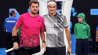 Roger Federer vs Stan Wawrinka 2017 Australian Open SF [upl. by Kama]