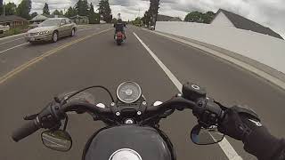 Harley Davidson Nightster 1200 Test Ride [upl. by Latreshia]