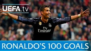 Cristiano Ronaldo  Watch all of his 100 European goals [upl. by Ardnatal]