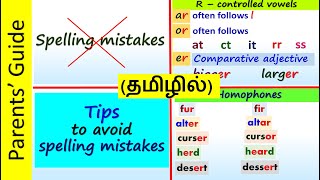 Tips to avoid SPELLING MISTAKES  R  controlled vowels  ar or er Homophones  Parents Guide [upl. by Eirlav]