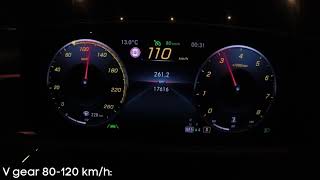 2018 MercedesBenz A200 163 KM  acceleration 80120 kmh [upl. by Dorthea]