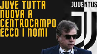 Notizie Juve  Juve Centrocampo nuovo ecco tutti i nomi [upl. by Fern715]