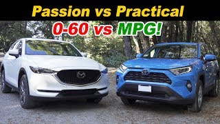 Mazda CX5 Turbo vs Toyota RAV4 Hybrid  Top Picks Face Off [upl. by Pris889]