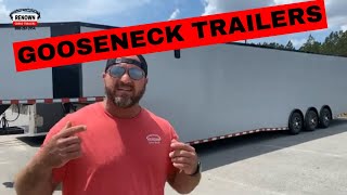 Tapered VNose Gooseneck vs Flat Front Gooseneck  Enclosed Cargo Trailers  Renown Cargo Trailers [upl. by Trepur]