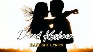 David Kushner  Daylight  You and I drink the poison from the same vine lyrics [upl. by Hamel360]